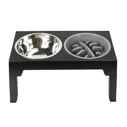 Erhöhter Doppelnapf, verstellbar, langsamer Futternapf, kleine Hunde, Kätzchen, Futter-Wasserspender, Bewässerungszubehör, schwimmend, langsamer Futternapf, Haustiernapf Erhöhter Doppelnapf, verstellbar, langsamer Futternapf, kleine Hunde, Kätzchen, Futter-Wasserspender, Bewässerungszubehör, schwimmend, langsamer Futternapf, Haustiernapf von CAZSTYK