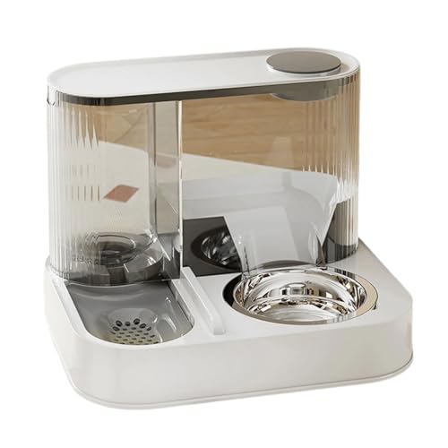 Erhöhtes Hundenapf-Set, auslaufsicher, abnehmbare Metall-Futterschale, platzsparendes Design, auslaufsicher, Katzen-Futternapf Erhöhtes Hundenapf-Set, auslaufsicher, abnehmbare Metall-Futterschale, platzsparendes Design, auslaufsicher, Katzen-Futternapf von CAZSTYK