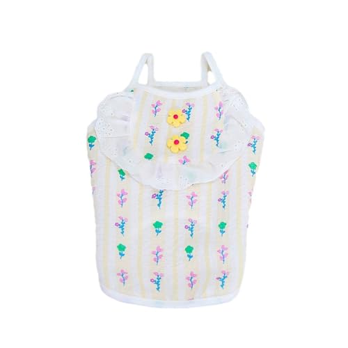 Frühlingskatzenweste, bequemes Hundekostüm, Blumendruck für kleine Hunde, Haustierkostüm, Hot Day Walking Kleidung, atmungsaktiver Hosenträger für Hunde Frühlingskatzenweste, bequemes Hundekostüm, Blumendruck für kleine Hunde, Haustierkostüm, Hot Day Walking Kleidung, atmungsaktiver Hosenträger für Hunde von CAZSTYK