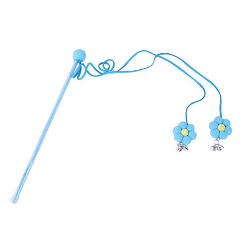 Für Spielzeugstab, Spielzeug, Blume mit Glocken, interaktiver Fänger für Kätzchen oder Katzen, Spielliebhaber, interaktives Spielzeug gegen Langeweile von CAZSTYK