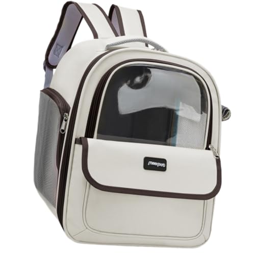 Haustier-Handtasche, Katzentragetasche, weich, große Kapazität, mit Riemen, atmungsaktive Tragetasche, Sightseeing-Tasche, atmungsaktiver Rucksack Haustier-Handtasche, Katzentragetasche, weich, große Kapazität, mit Riemen, atmungsaktive Tragetasche, Sightseeing-Tasche, atmungsaktiver Rucksack von CAZSTYK