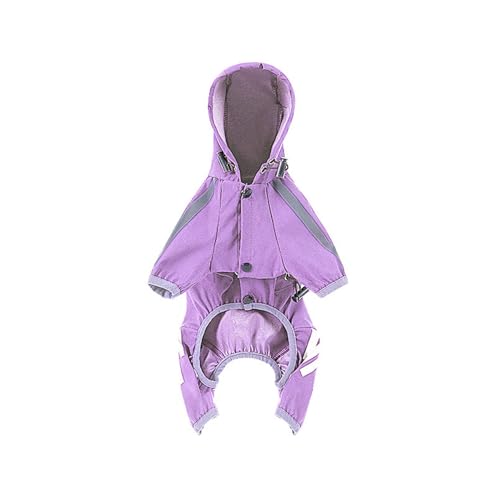 Hundejacken mit reflektierenden Streifen, wasserdichter Mantel für den Winter, warme Kleidung für kleine und große Hunde, winddicht, wasserdicht, mit Kapuze, für kleine Mädchen Hundejacken mit reflektierenden Streifen, wasserdichter Mantel für den Winter, warme Kleidung für kleine und große Hunde, winddicht, wasserdicht, mit Kapuze, für kleine Mädchen von CAZSTYK