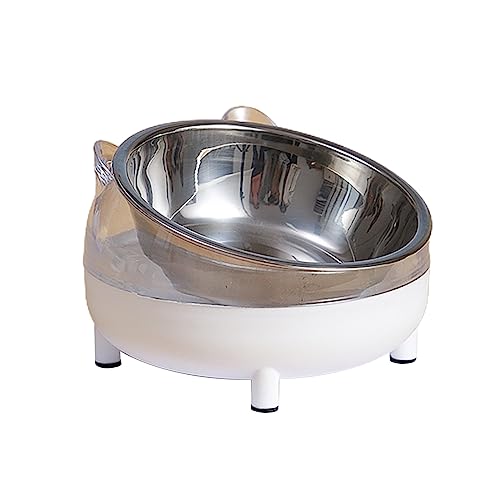 Hundenapf für Futter und Wasser, Edelstahlnäpfe mit erhöhtem Ständer, Haustier-Kunststoff-Fütterung, niedlich, geneigt, Edelstahl, Anti-Erbrechen, Müdigkeit, Kunststoff-Station, Hund Hundenapf für Futter und Wasser, Edelstahlnäpfe mit erhöhtem Ständer, Haustier-Kunststoff-Fütterung, niedlich, geneigt, Edelstahl, Anti-Erbrechen, Müdigkeit, Kunststoff-Station, Hund von CAZSTYK