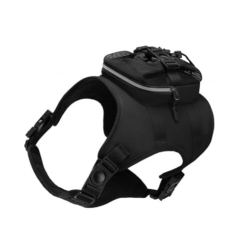 Hundeweste, verstellbares Trainingsgeschirr für große Hunde, Rucksack, stark, strapazierfähig, weicher Griff, Haustier-Wanderausrüstung von CAZSTYK