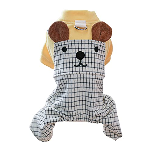 Jumpsuit mit Cartoon-Rock, süßer Mädchen-Overall für den Frühling, kleine Kleidung mit Traktionsrock, Geschirr für kleine Hunde, Kleider für Hunde und Mädchen von CAZSTYK