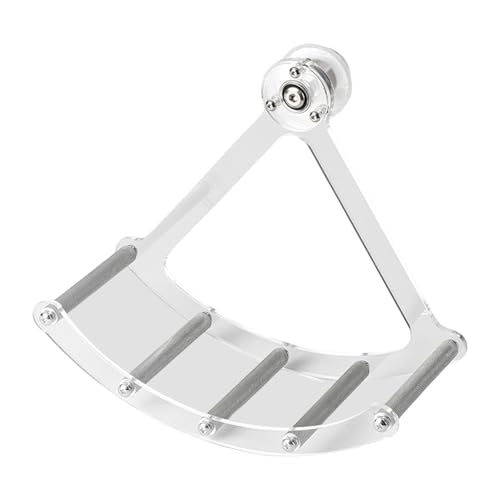 Multifunktionale kaufeste Metallstange für Papageien, Käfig-Spielzeug, Käfighalterung, Schaukelbett für Stressabbau und Spiel, Metallrahmen, Haustierrad von CAZSTYK