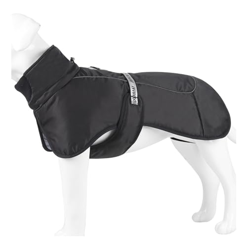 Warme Winter-Hundekleidung für kaltes Wetter, dicker Overall, winddicht, Welpen-Jumpsuits mit Zughaken, Haustierjacken, wasserdichter Mantel, wasserdichte Kleidung von CAZSTYK