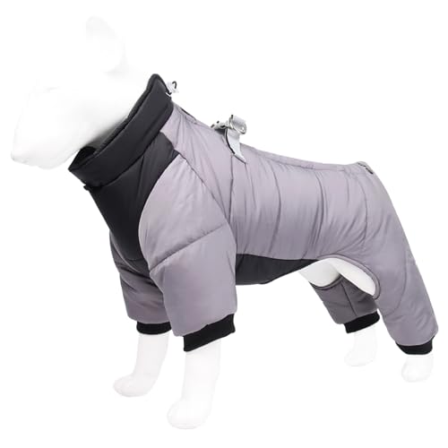 Winter-Hundemantel, warme Outdoor-Jacken, Rollkragen-Kleidung, reflektierende Streifen, wasserdicht, winddicht, hoher Hals, Wintermäntel für kleine, wasserdichte, reflektierende Kleidung, Rollkragen Winter-Hundemantel, warme Outdoor-Jacken, Rollkragen-Kleidung, reflektierende Streifen, wasserdicht, winddicht, hoher Hals, Wintermäntel für kleine, wasserdichte, reflektierende Kleidung, Rollkragen von CAZSTYK