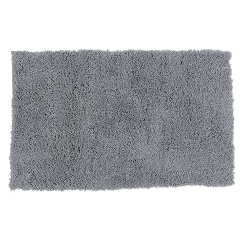 CB Home & Style Badematte Badteppich Badvorleger flauschig Duschmatte Duschteppich Antirutschmatte Badewannenmatte (Grau, 50x80cm) von CB Home & Style