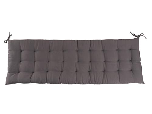 CB Home & Style Bankauflage Bankkissen 4 cm dick Sitzpolster Bank Gartenbank Auflage (120 x 40 cm, Anthrazit) von CB Home & Style