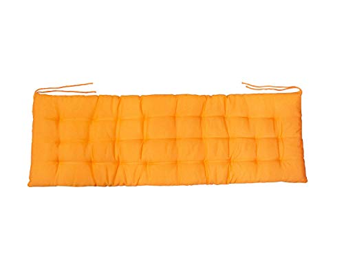 CB Home & Style Bankauflage Bankkissen 4 cm dick Sitzpolster Bank Gartenbank Auflage (120 x 40 cm, Orange) von CB Home & Style