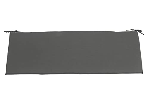 CB Home & Style Bankauflage Outdoor 120 x 40 cm Bankkissen Gartenbank Auflage wasserabweisend (Anthrazit) von CB Home & Style