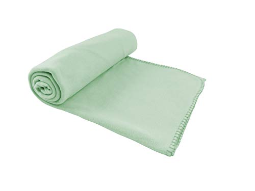 CB Home & Style Fleecedecke Decke 130 x 170 cm Kuscheldecke (Mint) von CB Home & Style