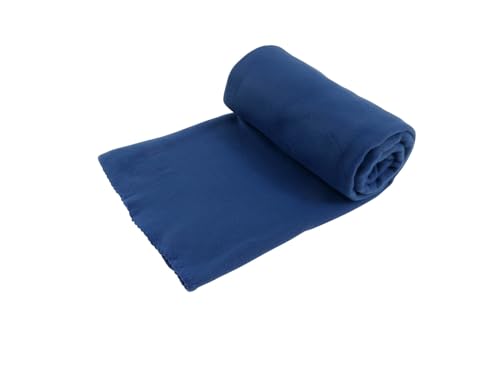 CB Home & Style Fleecedecke Decke 130 x 170 cm Kuscheldecke (Royalblau) von CB Home & Style
