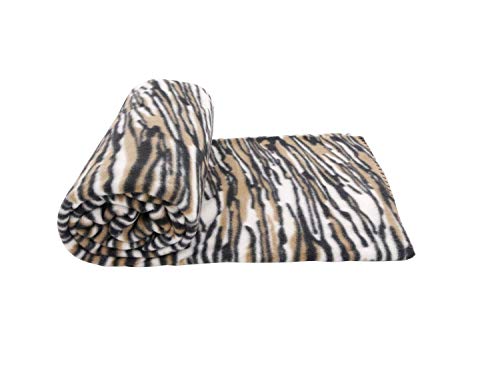 CB Home & Style Fleecedecke Decke 130 x 170 cm Kuscheldecke (Tiger) von CB Home & Style