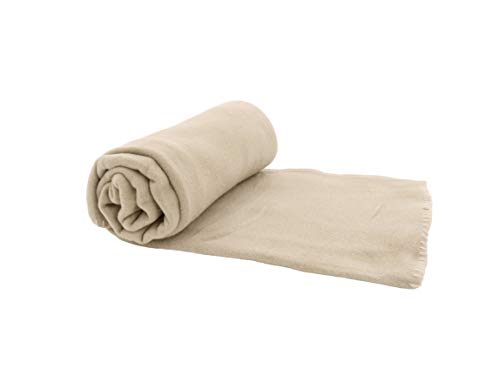CB Home & Style Fleecedecke Uni 130 x 170 cm Sand von CB Home & Style