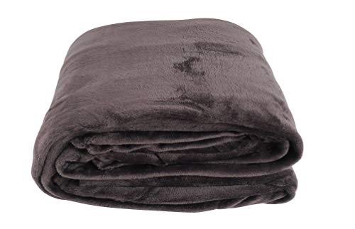 CB Home & Style Microfaser Flanell Kuscheldecke Wohndecke 3 Größen erhältlich (130 x 170 cm, Anthrazit) von CB Home & Style