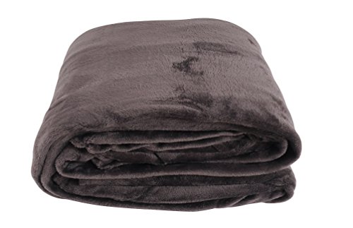 CB Home & Style Microfaser Flanell Kuscheldecke Wohndecke 3 Größen erhältlich (150 x 200 cm, Anthrazit) von CB Home & Style