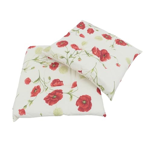 CB Home & Style Sitzkissen Stuhlkissen Dekokissen 2er-Pack 40x40cm (des 7 Klatschmohn) von CB Home & Style