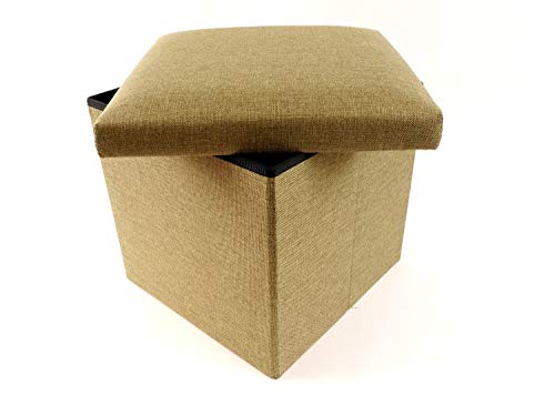 CB Home & Style Sitzwürfel Sitzhocker Stauraum Hocker Faltbar Aufbewahrung (30 x 30 x 30 cm Grün) von CB Home & Style