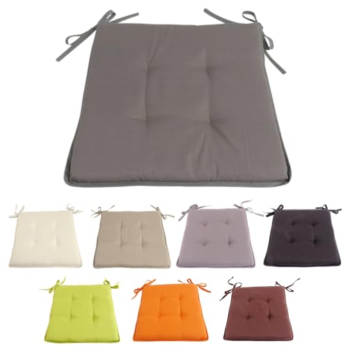 CB Home & Style Stuhlkissen Jana Kissen Sitzkissen Gastro Sitzpolster Auflage 40 x 40 x 3 cm (Dunkelgrau) von CB Home & Style