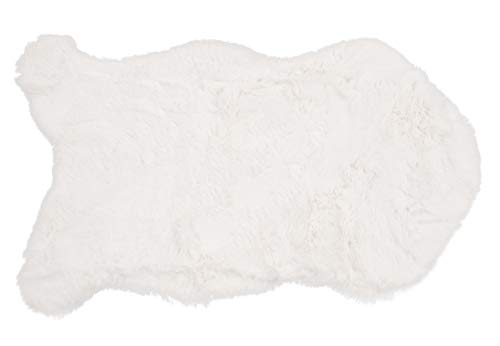 CB Home & Style Kunstfell Dekofell Teppich rosa grau Taupe Creme Sitzkissen Lammfellimitat Felloptik Verschiedene Größen (Creme, 60 x 180 cm) von CB Home & Style