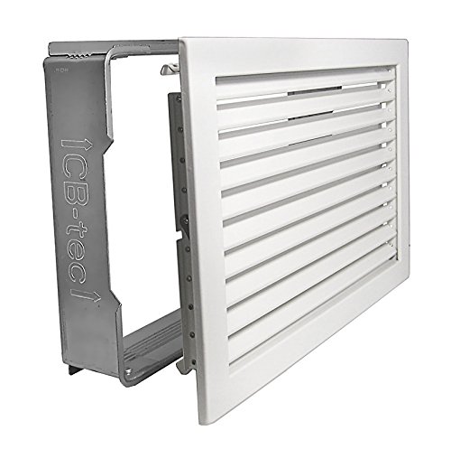 Kaltluftgitter KG 3523 W Weiss 350 x 230 mm Lüftungsgitter mit Einbaurahmen Kaltluftgitter KG 3523 W Weiss 350 x 230 mm Lüftungsgitter mit Einbaurahmen von CB-Tec