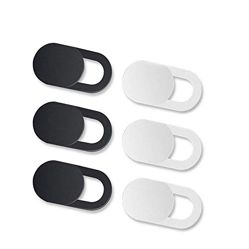 Webcam Abdeckung Laptop, Webcam Cover 0.027 Ultra dünne passt Echo Spot Smartphones Tablets Macbooks Computer(6 Packs) von CB