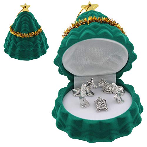 CBC Distributors Weihnachtsdeko - Mini Metallfiguren in Baum-Geschenkbox - Krippe CBC Distributors Weihnachtsdeko - Mini Metallfiguren in Baum-Geschenkbox - Krippe von CBC Distributors