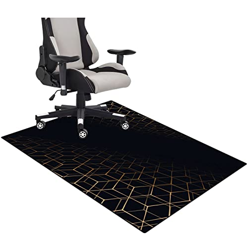 CBDHB Gaming Stuhl Unterlage Bodenschutzmatte, Stuhlmatte für Hartholzböden, für Büro, Zuhause, Mehrzweck-Stuhlteppich für Zuhause/Büro, Kratzfest, rutschfest 140 × 180 cm von CBDHB