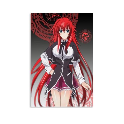 CBEJFGTX Anime High School Dxd Role Rias Gremory Art Wandkunst Bilddruck Moderne Familienzimmer Dekor 08x12inch(20x30cm) von CBEJFGTX
