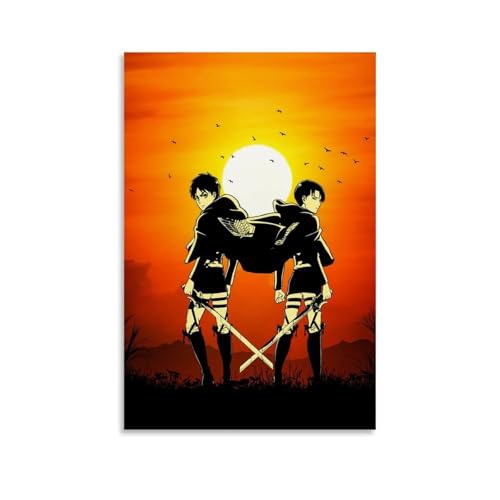 CBEJFGTX Attack on Titan Comics Levi Ackerman Classics Art Poster Dekorative Malerei Leinwand Wandkunst Wohnzimmer Poster Schlafzimmer Malerei 08x12inch(20x30cm) von CBEJFGTX