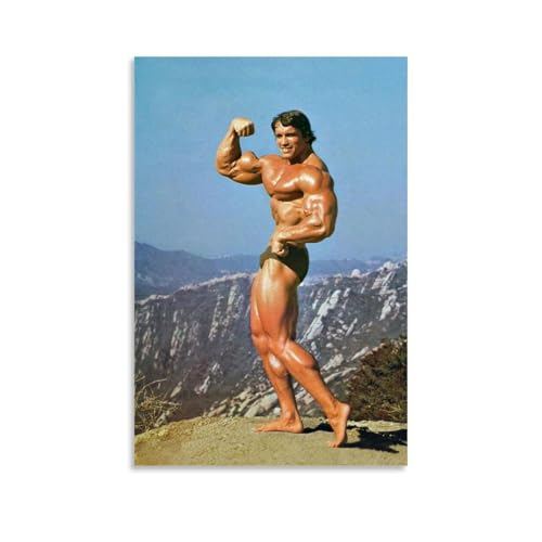 CBEJFGTX Bodybuilder Arnold Schwarzenegger Poster Dekorative Malerei Leinwand Wandkunst Wohnzimmer Poster Schlafzimmer Malerei 08x12inch(20x30cm) von CBEJFGTX