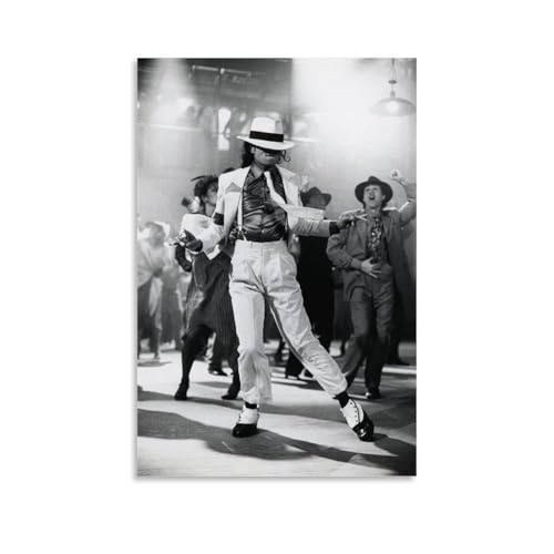 CBEJFGTX Dancer Michael Jackson Poster Dekorative Malerei Leinwand Wandkunst Wohnzimmer Poster Schlafzimmer Malerei 12x18inch(30x45cm) von CBEJFGTX