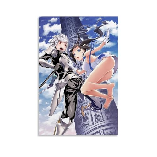 CBEJFGTX Danmachi Bell Cranel And Hesutia Fan Art Poster Dekorative Malerei Leinwand Wandkunst Wohnzimmer Poster Schlafzimmer Malerei 20x30inch(50x75cm) von CBEJFGTX