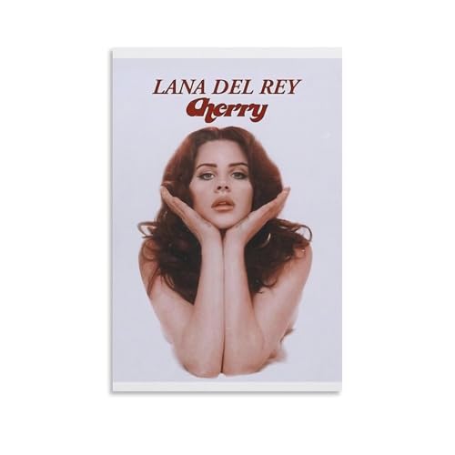 CBEJFGTX Lana Del Rey Fan Art Poster Dekorative Malerei Leinwand Wandkunst Wohnzimmer Poster Schlafzimmer Malerei 12x18inch(30x45cm) von CBEJFGTX
