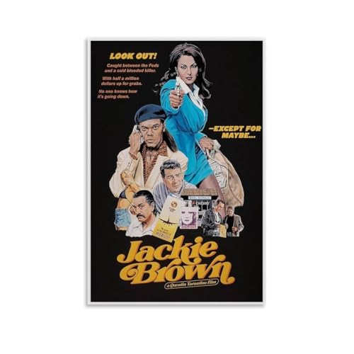 CBEJFGTX Movie Jackie Brown Performer Art Poster Dekorative Malerei Leinwand Wandkunst Wohnzimmer Poster Schlafzimmer Malerei 12x18inch(30x45cm) von CBEJFGTX
