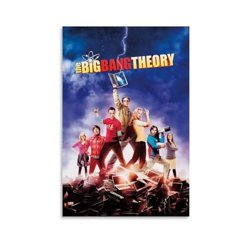 CBEJFGTX The Big Bang Theory Group Photo Poster Dekorative Malerei Leinwand Wandkunst Wohnzimmer Poster Schlafzimmer Malerei 12x18inch(30x45cm) von CBEJFGTX