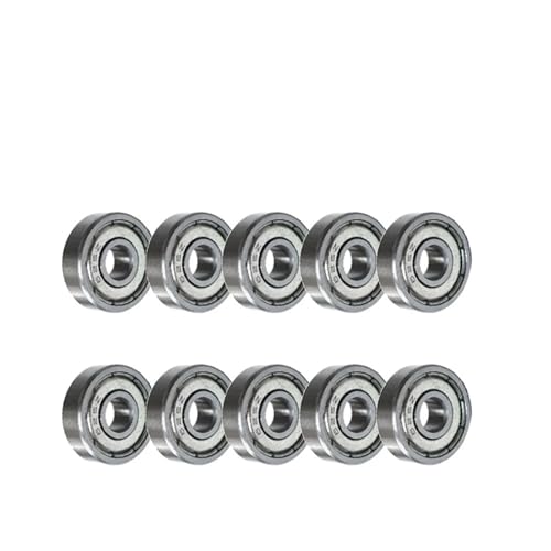 CBFMFVFROR 10 Stück 685zz 608z 625ZZ Miniaturlager, leises kleines Lager, Rillenkugellager, Mini-Kugellager aus Kohlenstoffstahl for Skateboard-Roller(625zz-5x16x5mm) von CBFMFVFROR