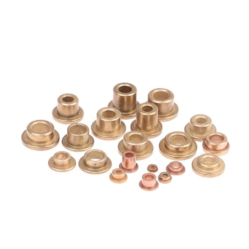 CBFMFVFROR 10 Stück Flanschlager Selbstschmierendes Lager Pulvermetallurgie Öl Kupferbuchse Führungshülse mit abgestufter Flanschhardware(5x8x5) von CBFMFVFROR
