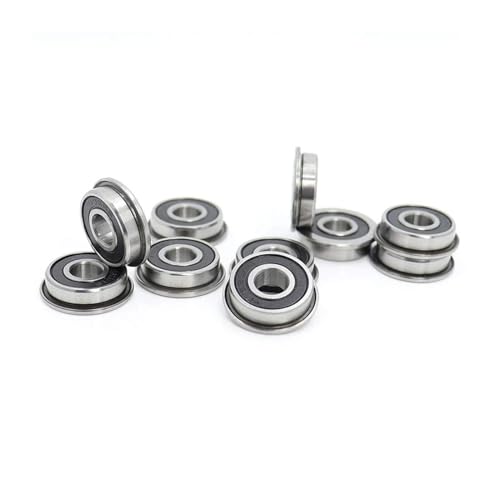CBFMFVFROR 10 Stücke F695-2RS Lager 5X13x4mm Flansch Miniatur Rillenkugellager F695RS fit for 2/3 3D Drucker von CBFMFVFROR