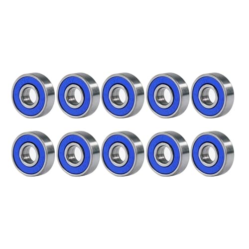 CBFMFVFROR 20/10 stücke Kugellager 608ZZ 685ZZ 688ZZ 608RS Rillenkugellager Miniaturlager for Skateboard Roller 3D Drucker Lager(608rs Blue,10pcs) von CBFMFVFROR