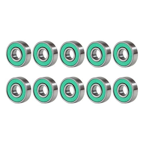 CBFMFVFROR 20/10 stücke Kugellager 608ZZ 685ZZ 688ZZ 608RS Rillenkugellager Miniaturlager for Skateboard Roller 3D Drucker Lager(608rs green,20pcs) von CBFMFVFROR
