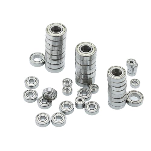 CBFMFVFROR Miniaturlager 3x6x2,5 4x8x3 5x8x2 5x11x4 6x12x4 8x12x3, mm Bohrung 2 3 4 6 7 8 Rillenkugellager passend for RC-Autolager(ID2x5x2.5) von CBFMFVFROR