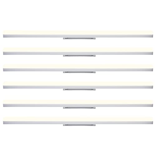 CBJKTX 6ER LED Deckenleuchte Deckenlampe Tageslicht - 90CM Tageslichtlampe Weiß Küchenlampe: 4000K 3240LM LED Lampe Innen für Küche Wohnzimmer Schlafzimmer Esszimmer Balkon Flur Garage Keller - 36W von CBJKTX