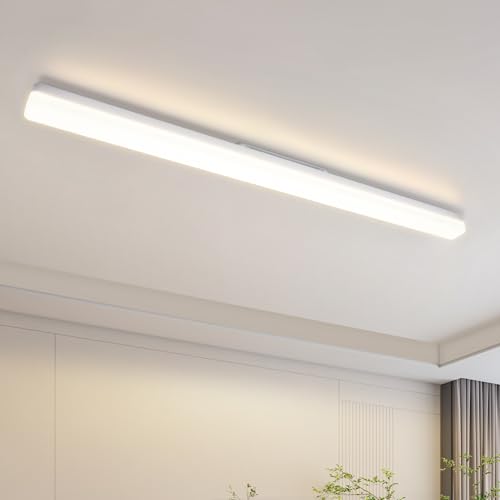 CBJKTX Deckenlampe LED Küchenlampe Modern - Deckenleuchte Flach Lang 90CM Tageslichtlampe Weiß 4000K Bürolampe 36W Kellerlampe Lampe Länglich Decke für Wohnzimmer Schlafzimmer Esszimmer Flur CBJKTX Deckenlampe LED Küchenlampe Modern - Deckenleuchte Flach Lang 90CM Tageslichtlampe Weiß 4000K Bürolampe 36W Kellerlampe Lampe Länglich Decke für Wohnzimmer Schlafzimmer Esszimmer Flur von CBJKTX