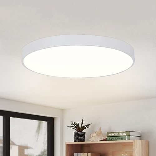 CBJKTX LED Deckenleuchte Flach Deckenlampe - Badezimmerlampe IP44 Wasserdicht Küchenlampe Rund Ø28cm Modern 17W Weiß Flurlampe für Küche Wohnzimmer Bad Schlafzimmer Flur Balkon Büro Eingang Keller CBJKTX LED Deckenleuchte Flach Deckenlampe - Badezimmerlampe IP44 Wasserdicht Küchenlampe Rund Ø28cm Modern 17W Weiß Flurlampe für Küche Wohnzimmer Bad Schlafzimmer Flur Balkon Büro Eingang Keller von CBJKTX