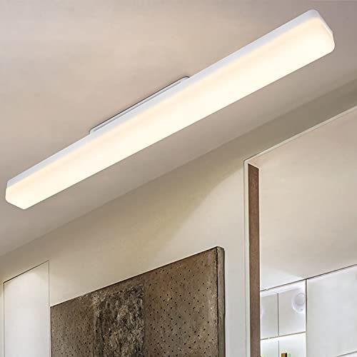 CBJKTX LED Deckenleuchte deckenlampe Tageslicht weiß 24W - 4000K für küche Wohnzimmer schlafzimmer balkon Flur Garage Keller IP20 wandleuchte tageslichtlampe (60cm) von CBJKTX