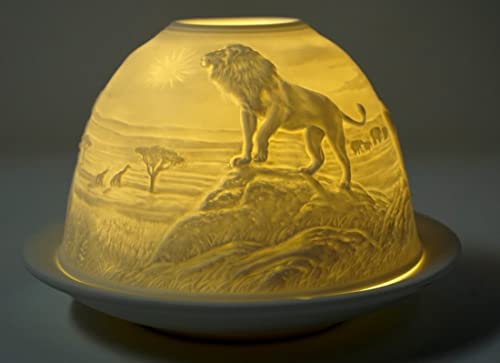 CBK-MS Dome Light Löwen Teelicht Katze Windlicht Löwe Tisch Dekoration Löwenbaby Teelicht Porzellan ca. Ø 12 cm Höhe 8,5 cm CBK-MS Dome Light Löwen Teelicht Katze Windlicht Löwe Tisch Dekoration Löwenbaby Teelicht Porzellan ca. Ø 12 cm Höhe 8,5 cm von CBK-MS