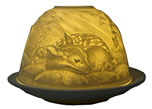 CBK-MS Dome Light Rekitz im Frühling Teelicht Windlicht Rehe REH Ricke von CBK-MS